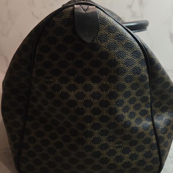 CELINE Macadam Coated Canvas Boston Bag - Picture 2 of 16